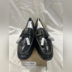 Steve Madden Shiny Black Loafers with Tassels